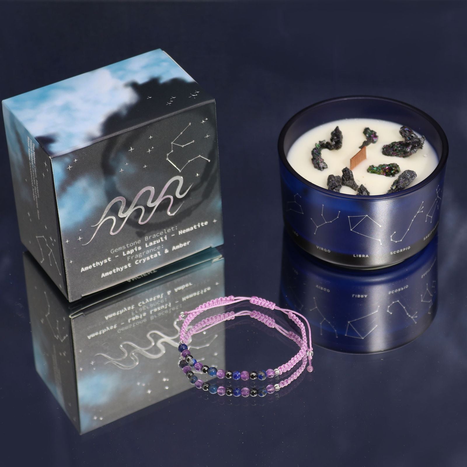 Coffret Signe & Lumière – bougie zodiaque