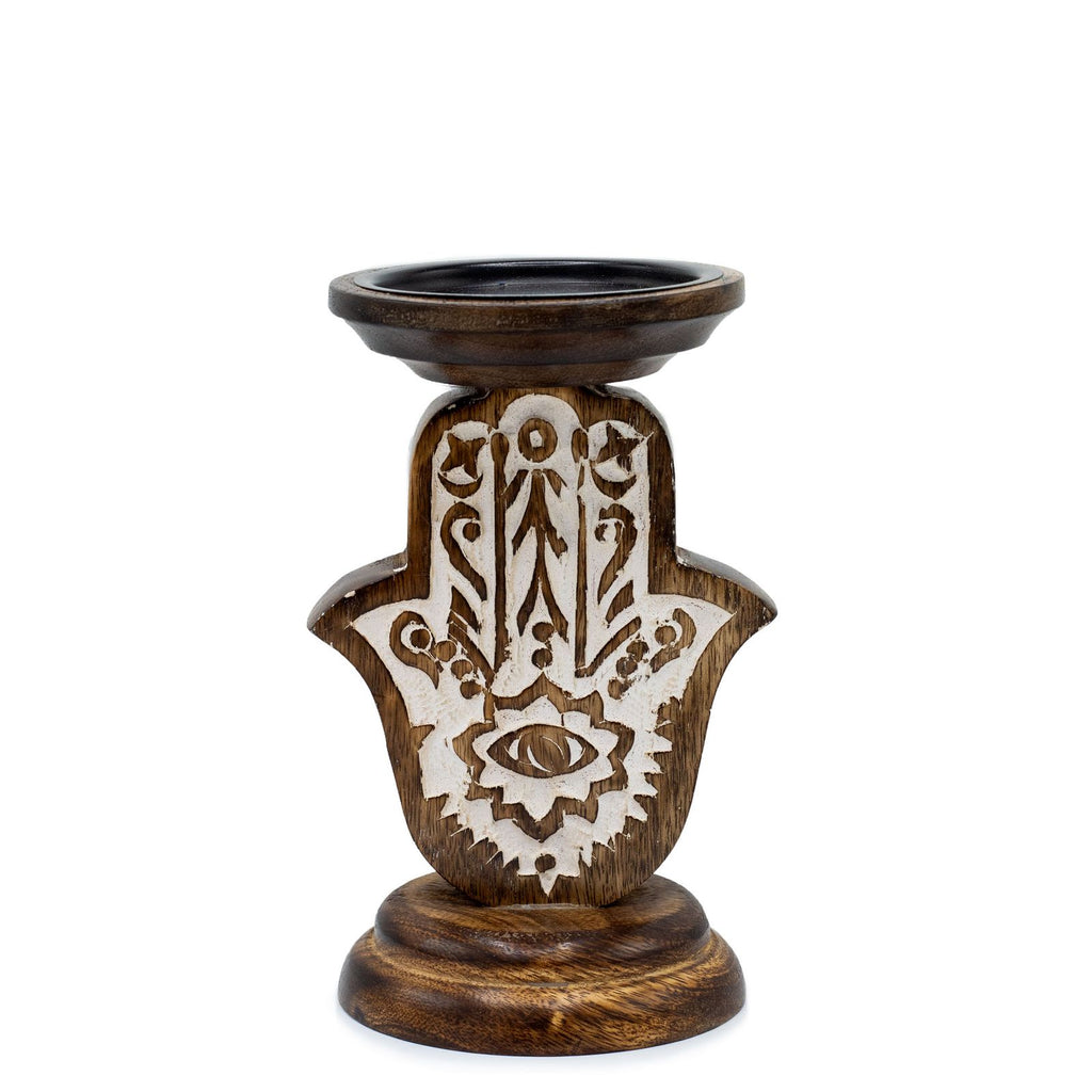 Coffret Signe & Lumière – bougeoir bois