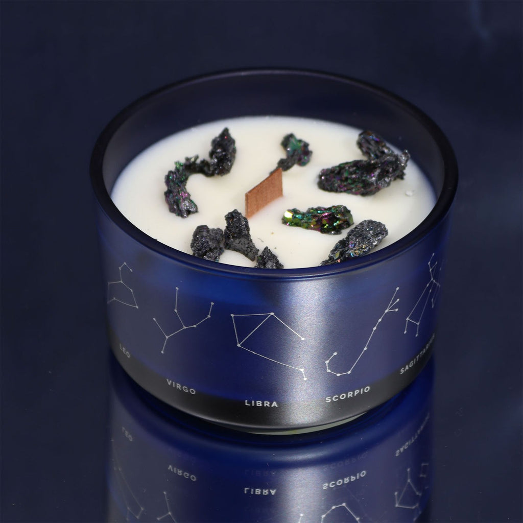 Signe & Lumière – Bougie zodiaque cristal + bracelet