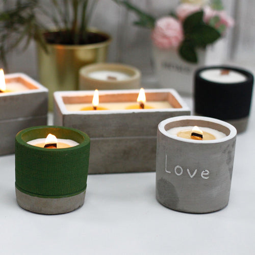 Ambre Nocturne – bougie béton